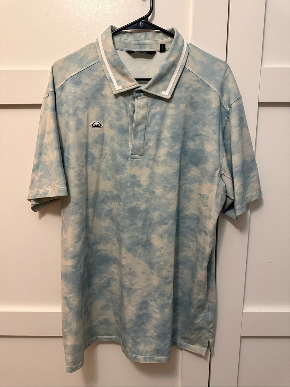 Radmor Light Blue Tie-Dye Golf Shirt -